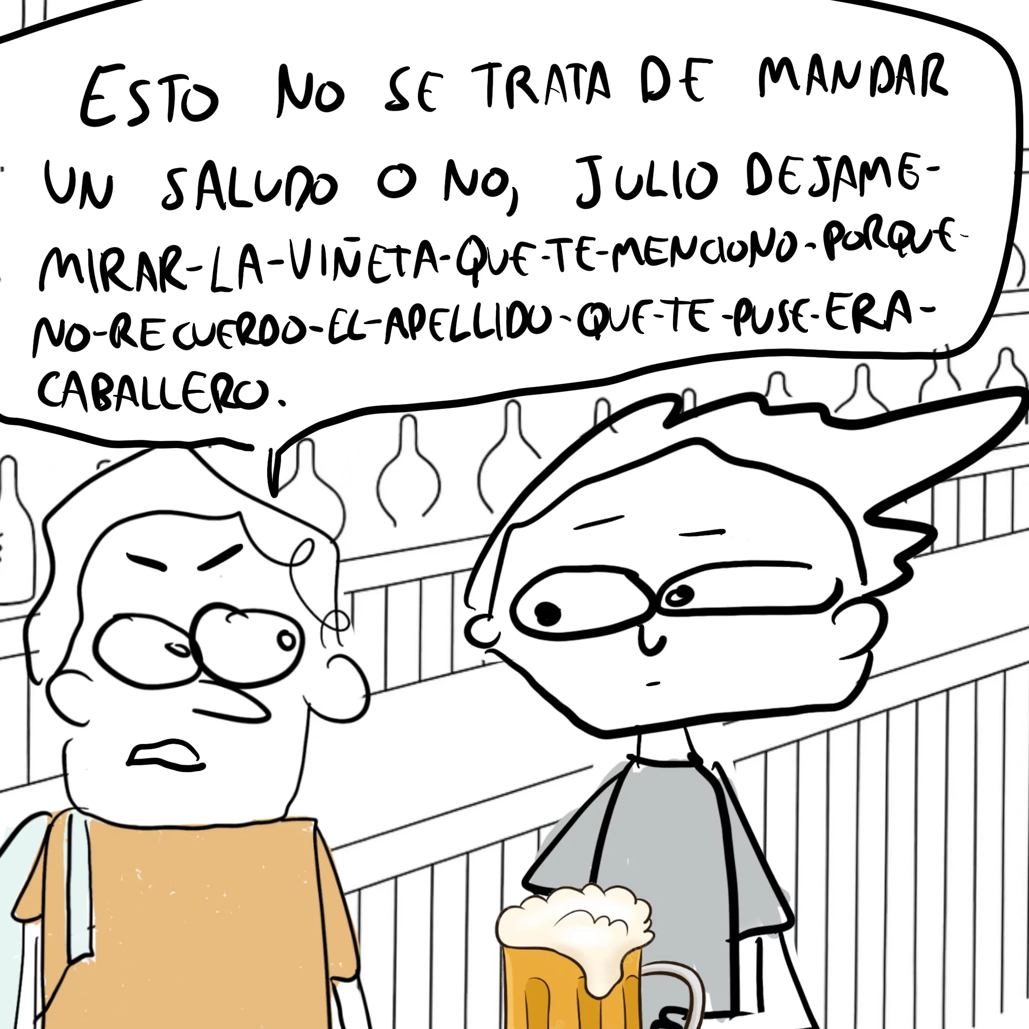 un saludo